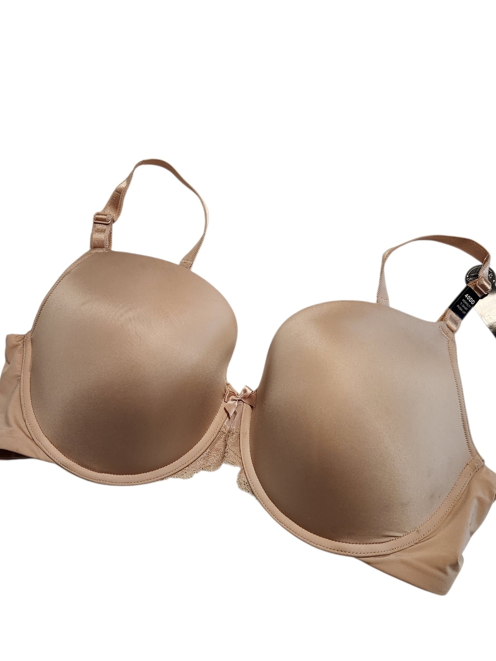 Torrid T Shirt Bra Push Up Nude Size 40DD Rose Dust Back Smoothing Underwire NWT